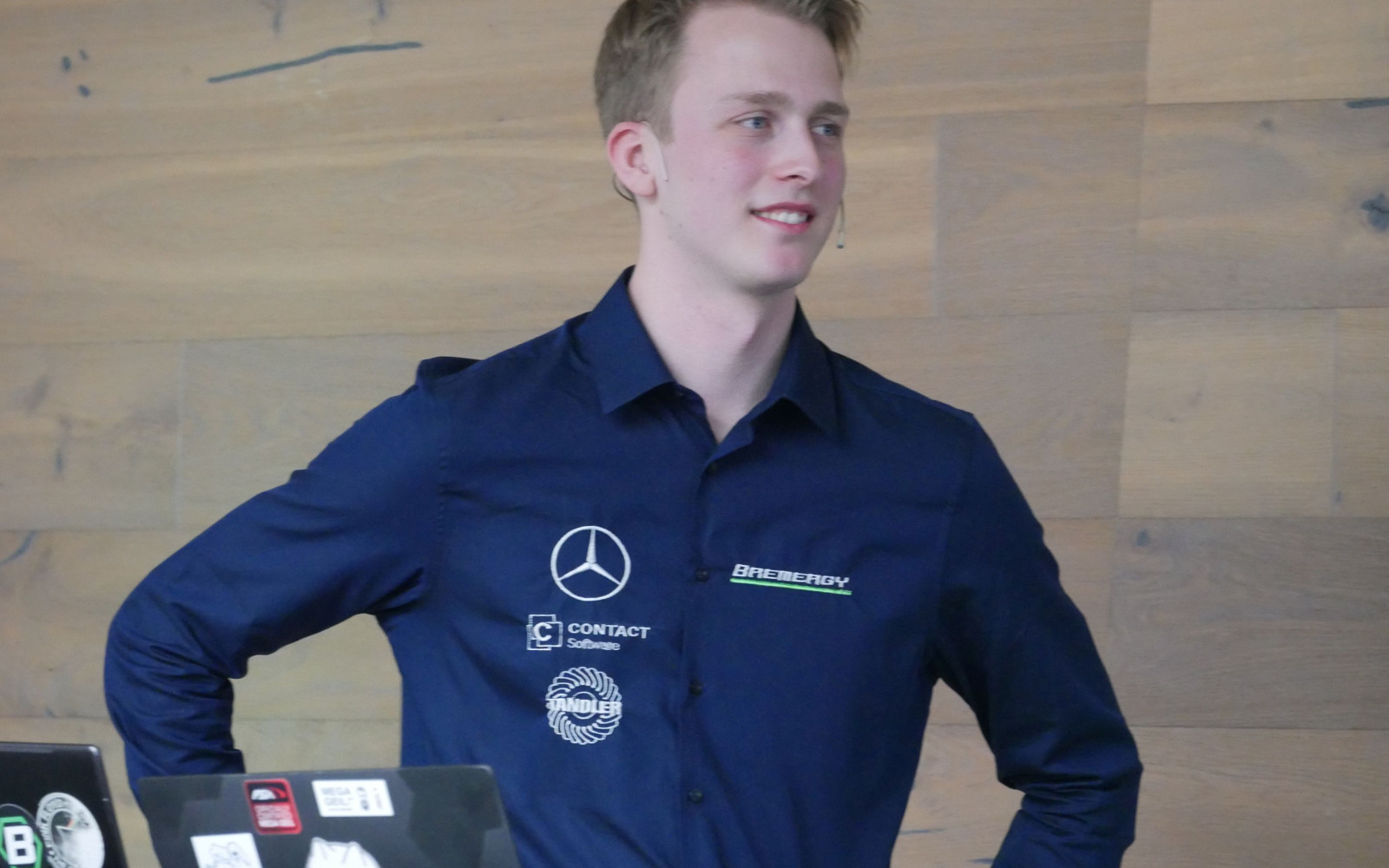 Danick Ellguth aus der Teamleitung wusste einiges aus der Entstehung des neuen BreMo 26 zu berichten